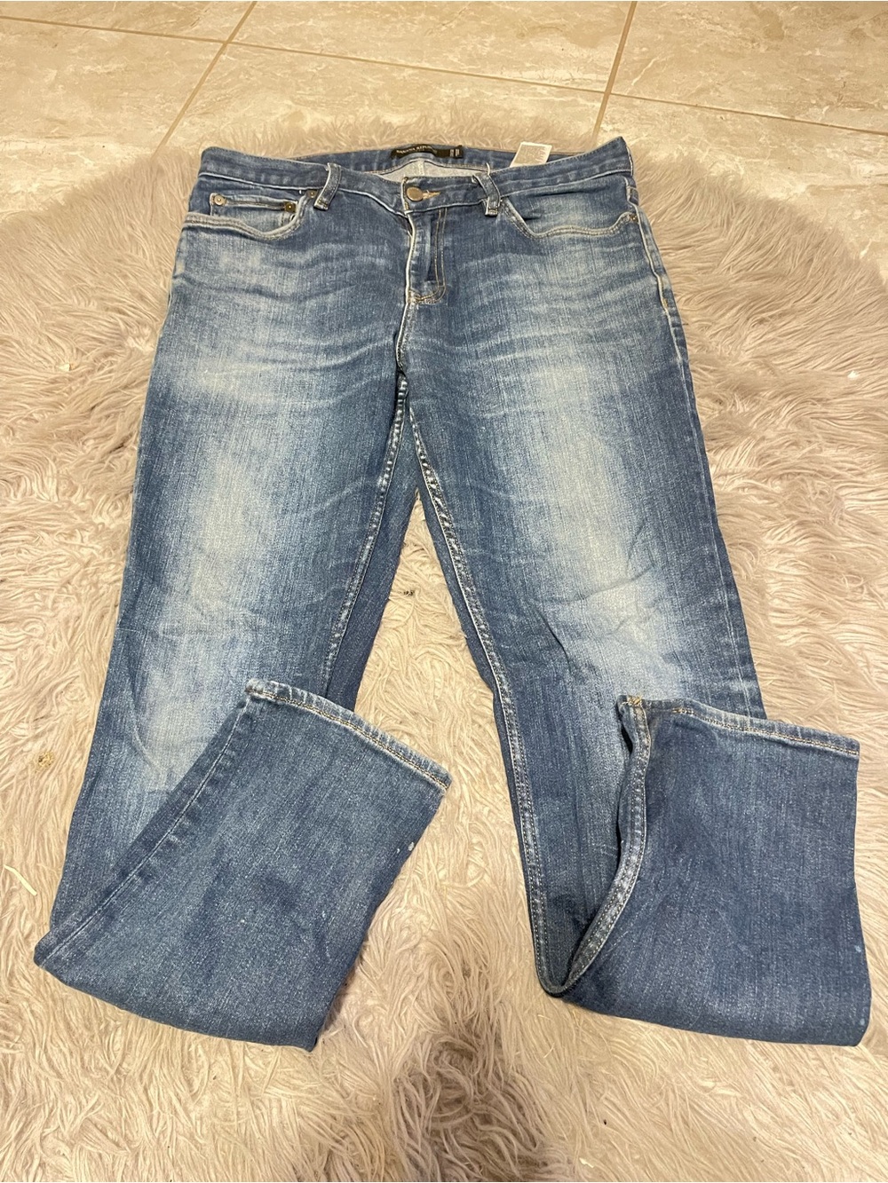 Banana Republic  jeans with gold stitching